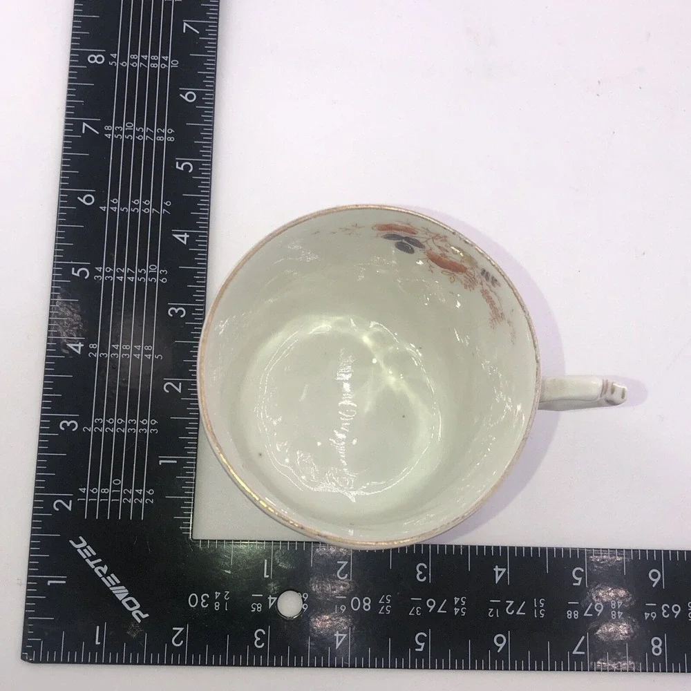 Vintage Imari Style Cup‎ & Saucer Hand Painted Floral Ironstone Numbers 3551